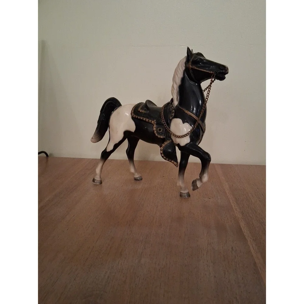 BREYER BLACK TOBIANO PINTO PRANCER GLOSSY FURY HORSE. Read